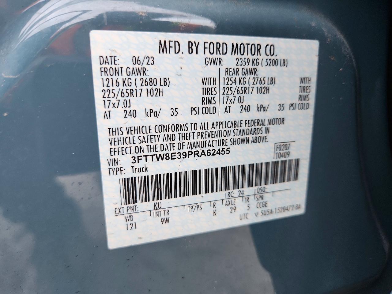 2023 Ford Maverick Xl Синий vin: 3FTTW8E39PRA62455