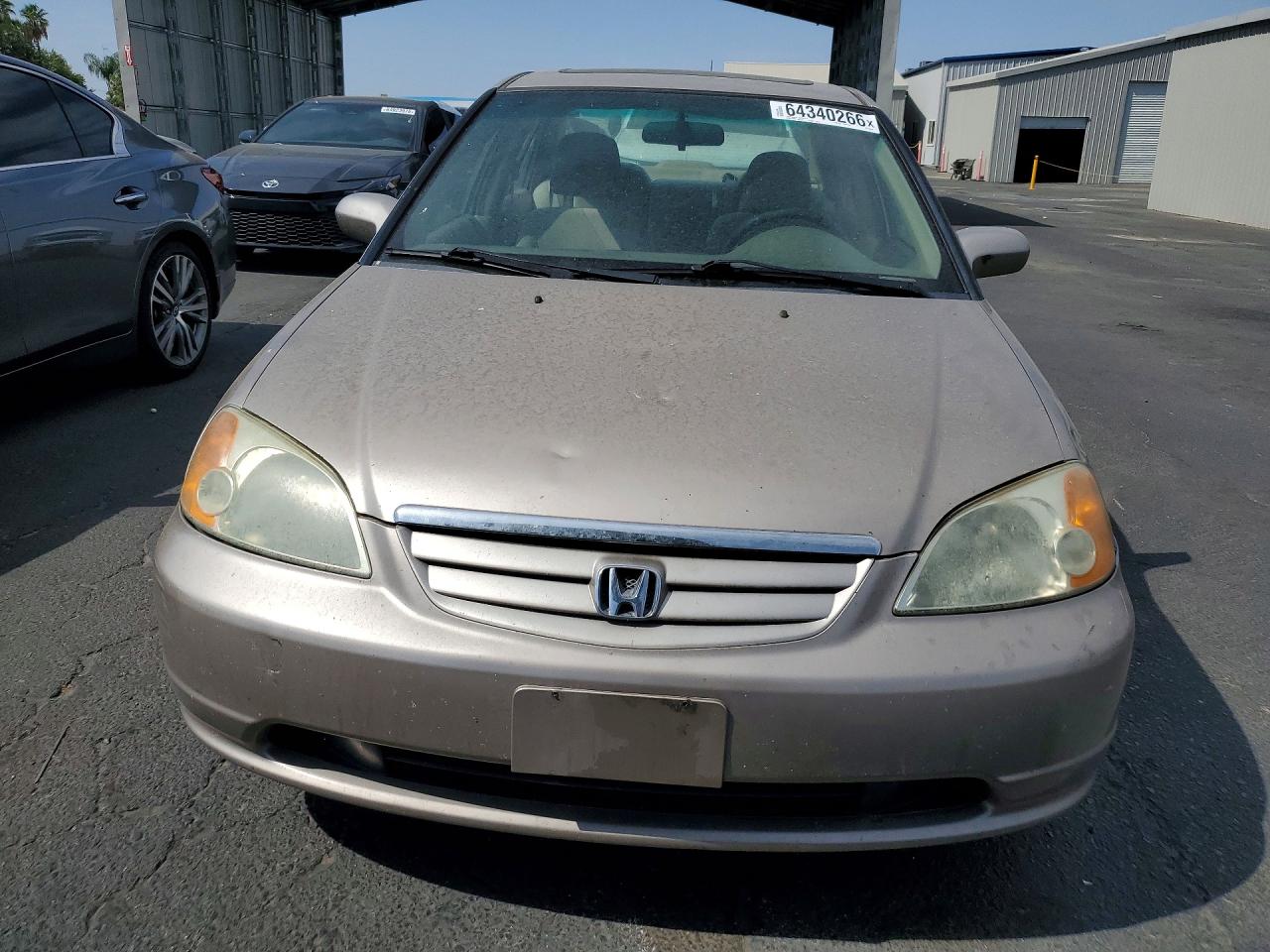2002 Honda Civic Ex Tan vin: 2HGES26882H609510
