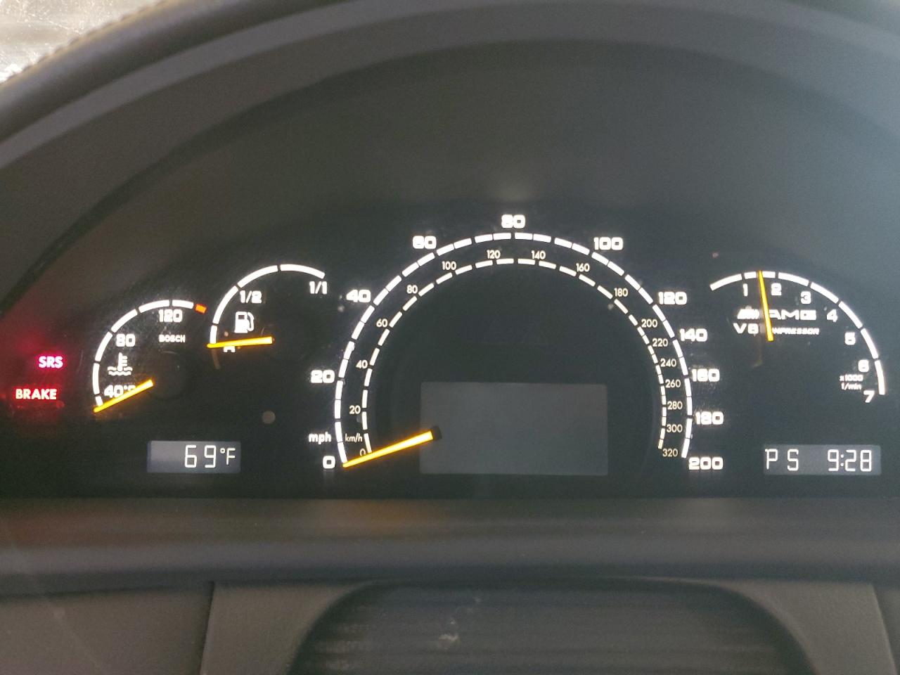 2003 Mercedes-benz Cl 55 Amg Black vin: WDBPJ74J83A033946