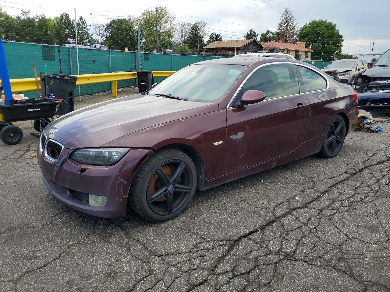 2008 Bmw 328 Xi Maroon vin: WBAWC33588PD09941