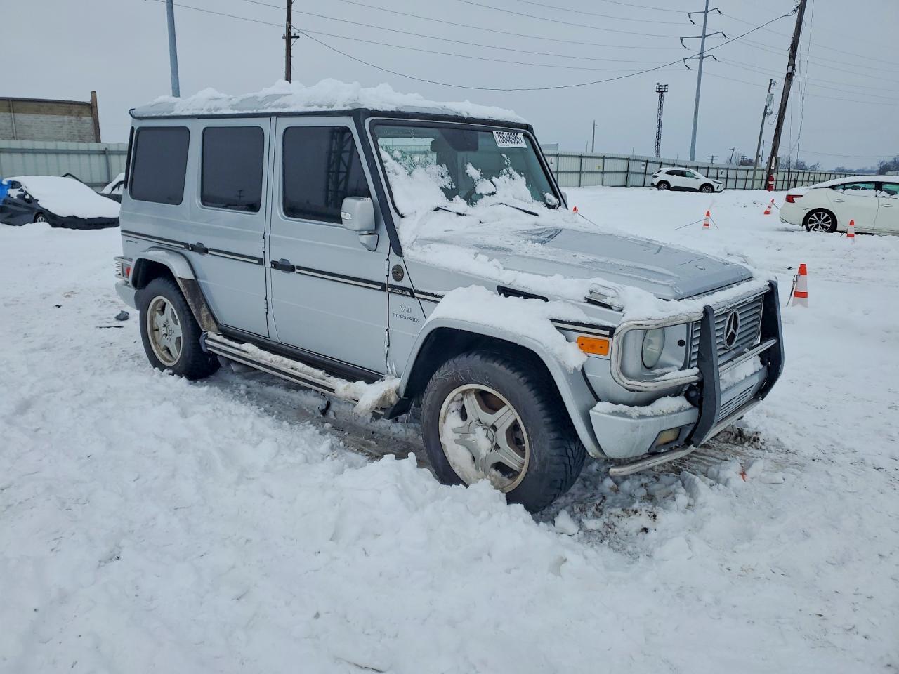 2005 Mercedes-benz G 55 Amg Silver vin: WDCYR71E55X163201