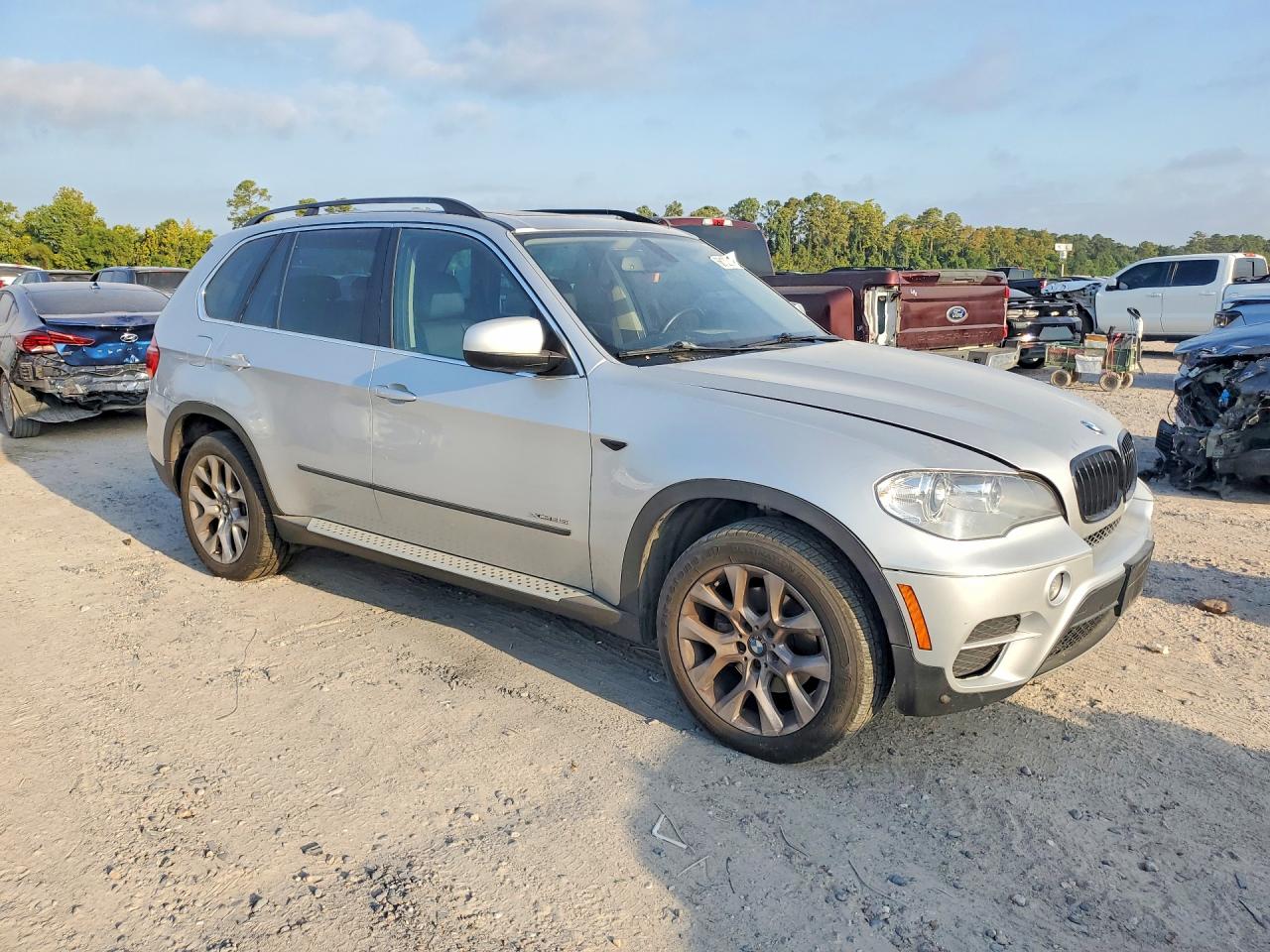 2013 Bmw X5 Xdrive35i Silver vin: 5UXZV4C57D0E12642
