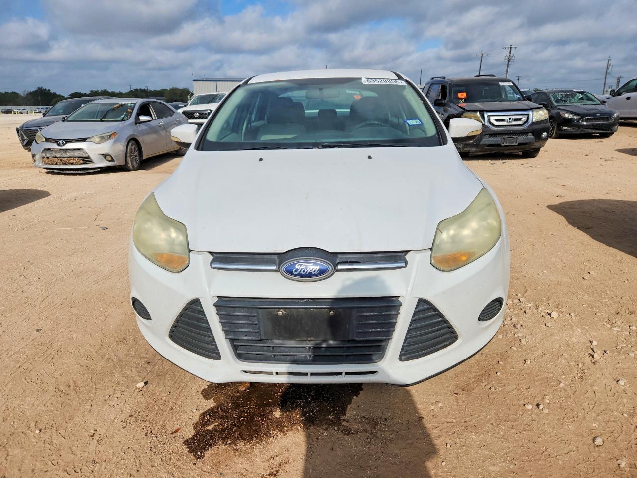 2014 Ford Focus Se White vin: 1FADP3F25EL351716