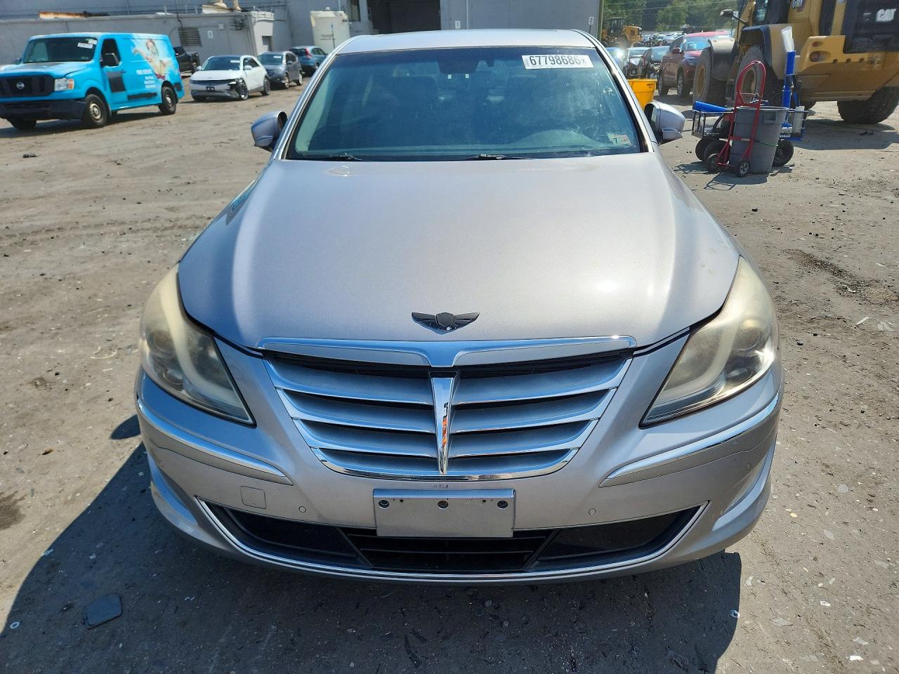 2013 Hyundai Genesis 5.0l Silver vin: KMHGC4DH7DU227046