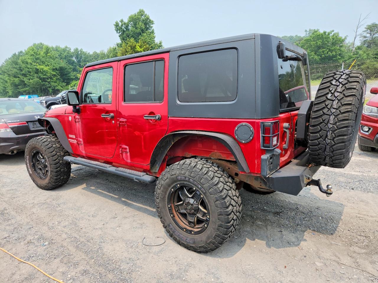 2010 Jeep Wrangler Unlimited Sport Red vin: 1J4BA3H16AL217440