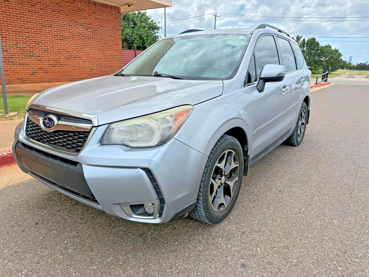 2014 Subaru Forester 2.0xt Touring Silver vin: JF2SJGPC9EH473176