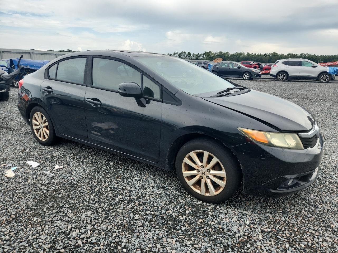 2012 Honda Civic Черный vin: 19XFB2F95CE004420