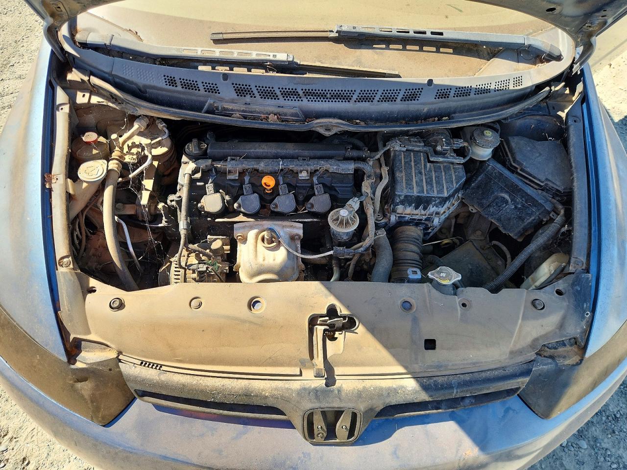 2007 Honda Civic Lx Синий vin: 2HGFG12687H531967