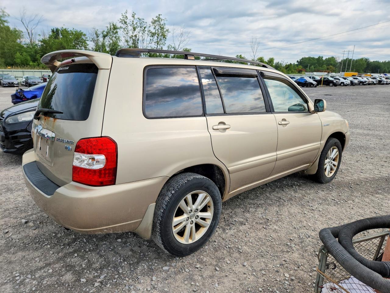 2006 Toyota Highlander Hybrid Gold vin: JTEEW21A460006749