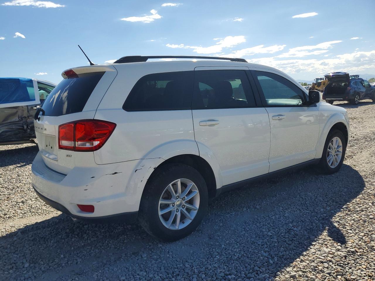 2014 Dodge Journey Sxt White vin: 3C4PDDBG9ET164541