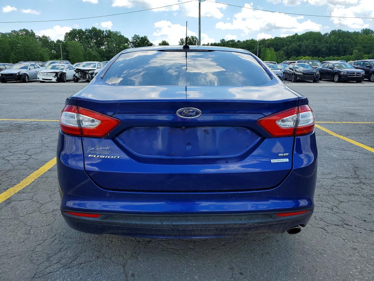 2013 Ford Fusion Se Blue vin: 3FA6P0HR5DR260303