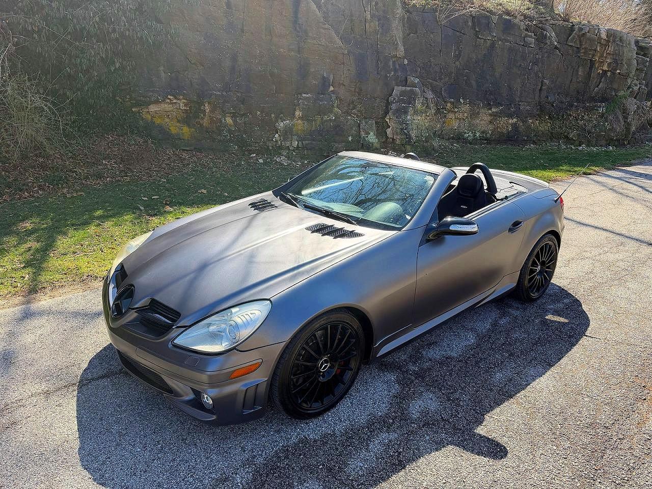 2007 Mercedes-benz Slk 55 Amg Gray vin: WDBWK73F97F160526