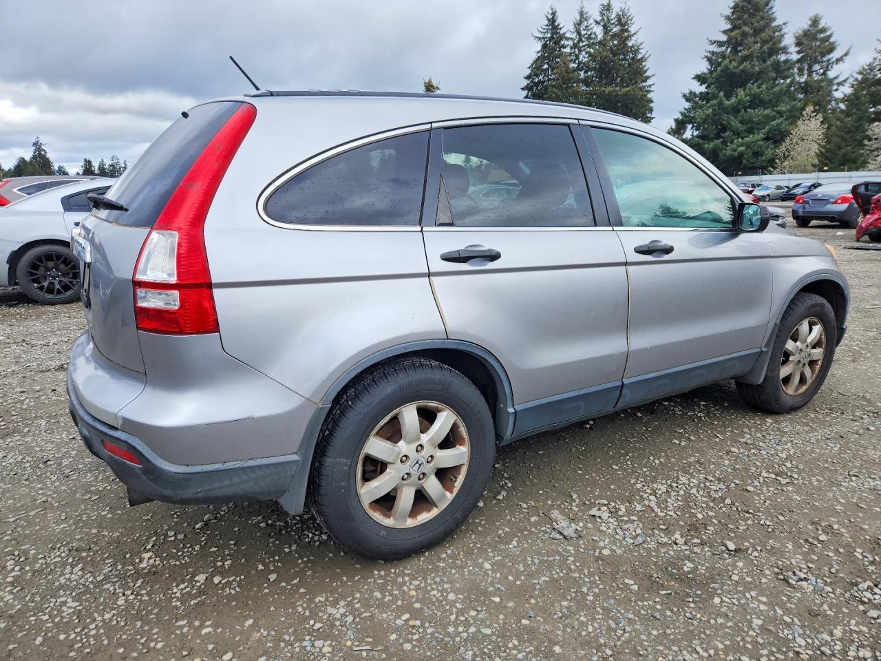 2008 Honda Cr-v Ex Silver vin: JHLRE48538C076597