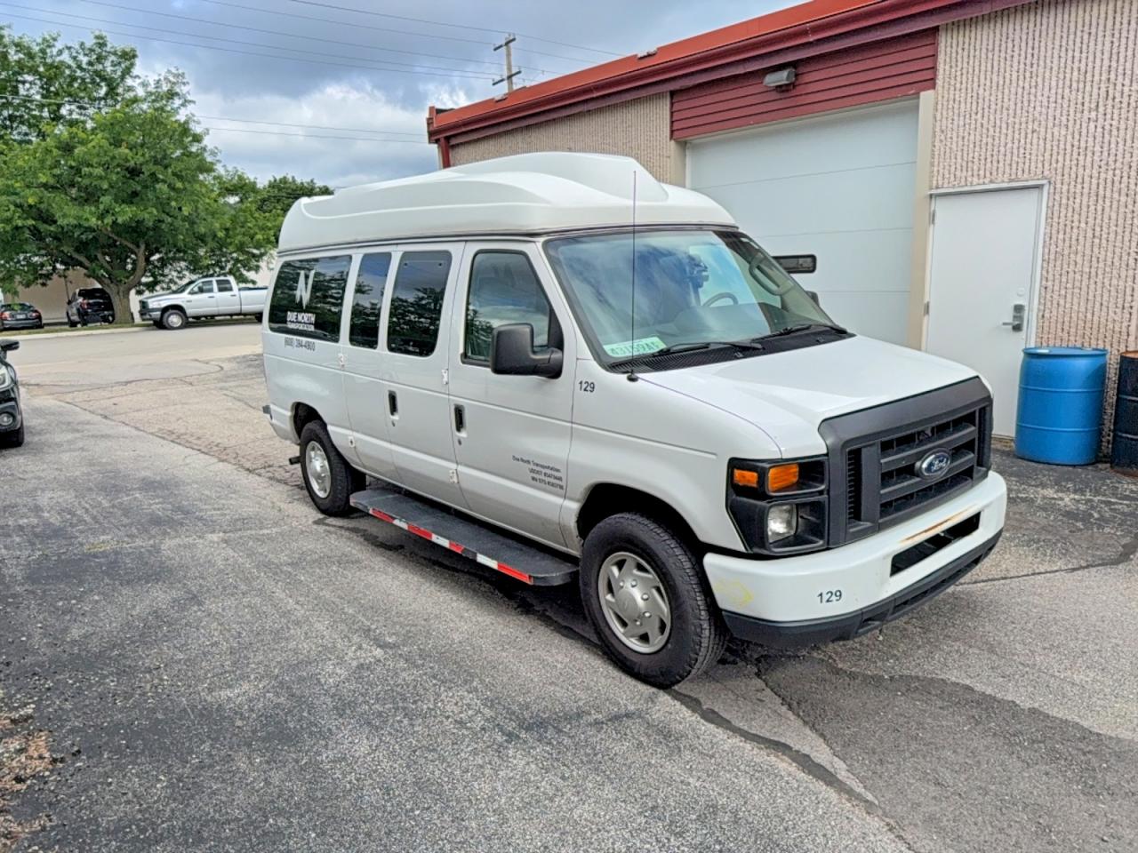 2014 Ford Econoline E250 Van White vin: 1FTNE2EW0EDB18825