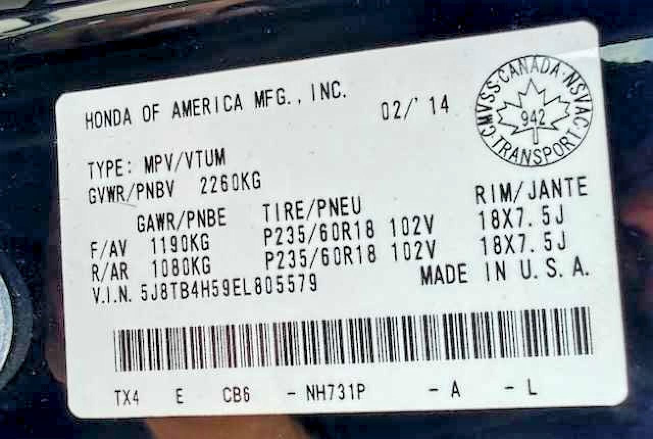 2014 Acura Rdx Technology Черный vin: 5J8TB4H59EL805579