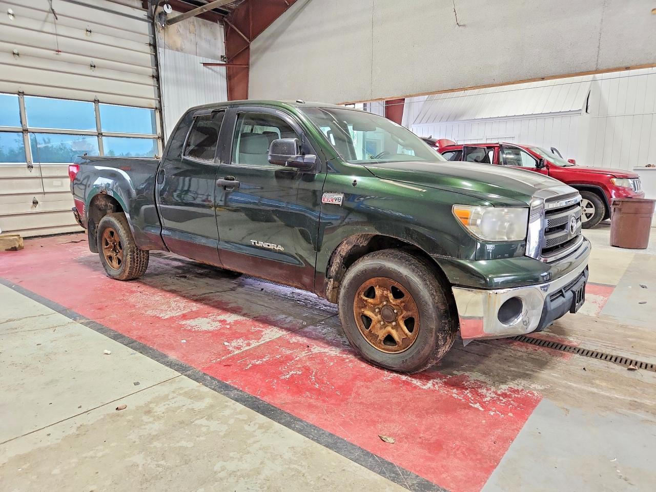 2010 Toyota Tundra Double Cab Sr5 Green vin: 5TFUY5F14AX098739