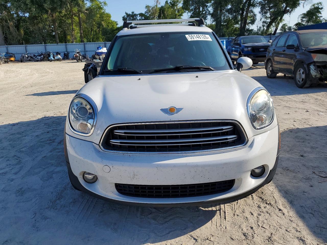 2015 Mini Cooper Countryman White vin: WMWZB3C59FWR44473