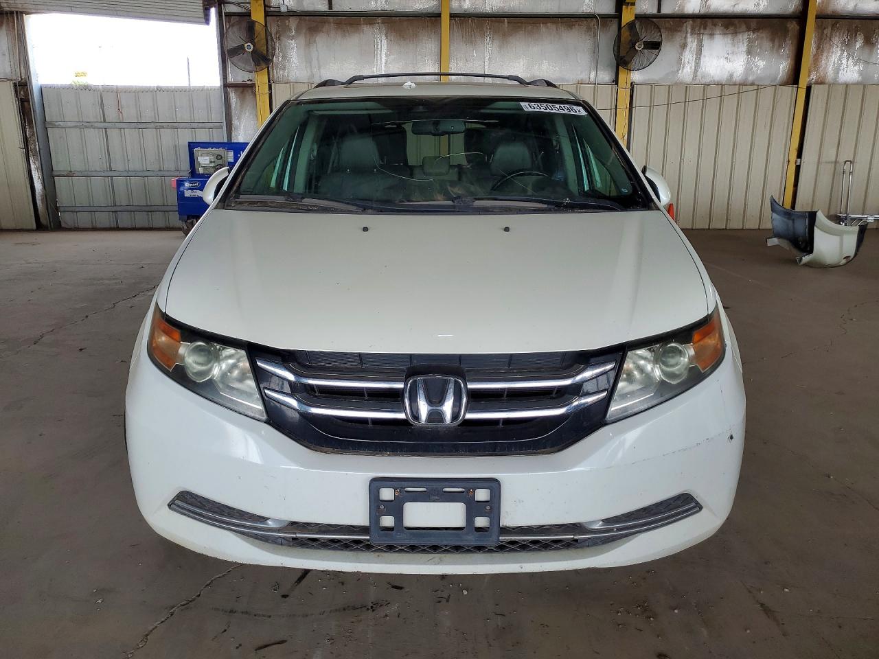 2014 Honda Odyssey Exl White vin: 5FNRL5H60EB004711