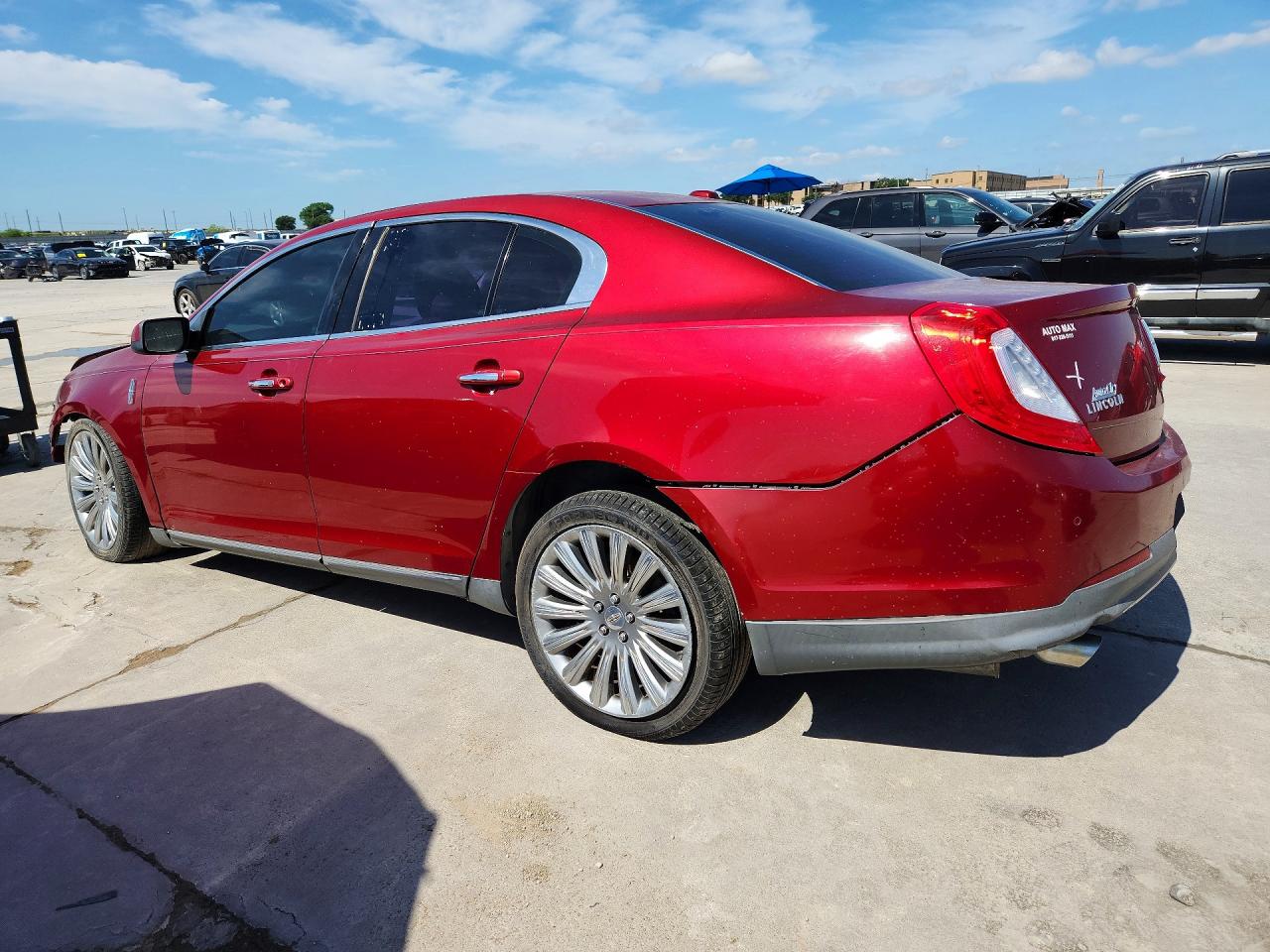 2013 Lincoln Mks Red vin: 1LNHL9DK1DG605373
