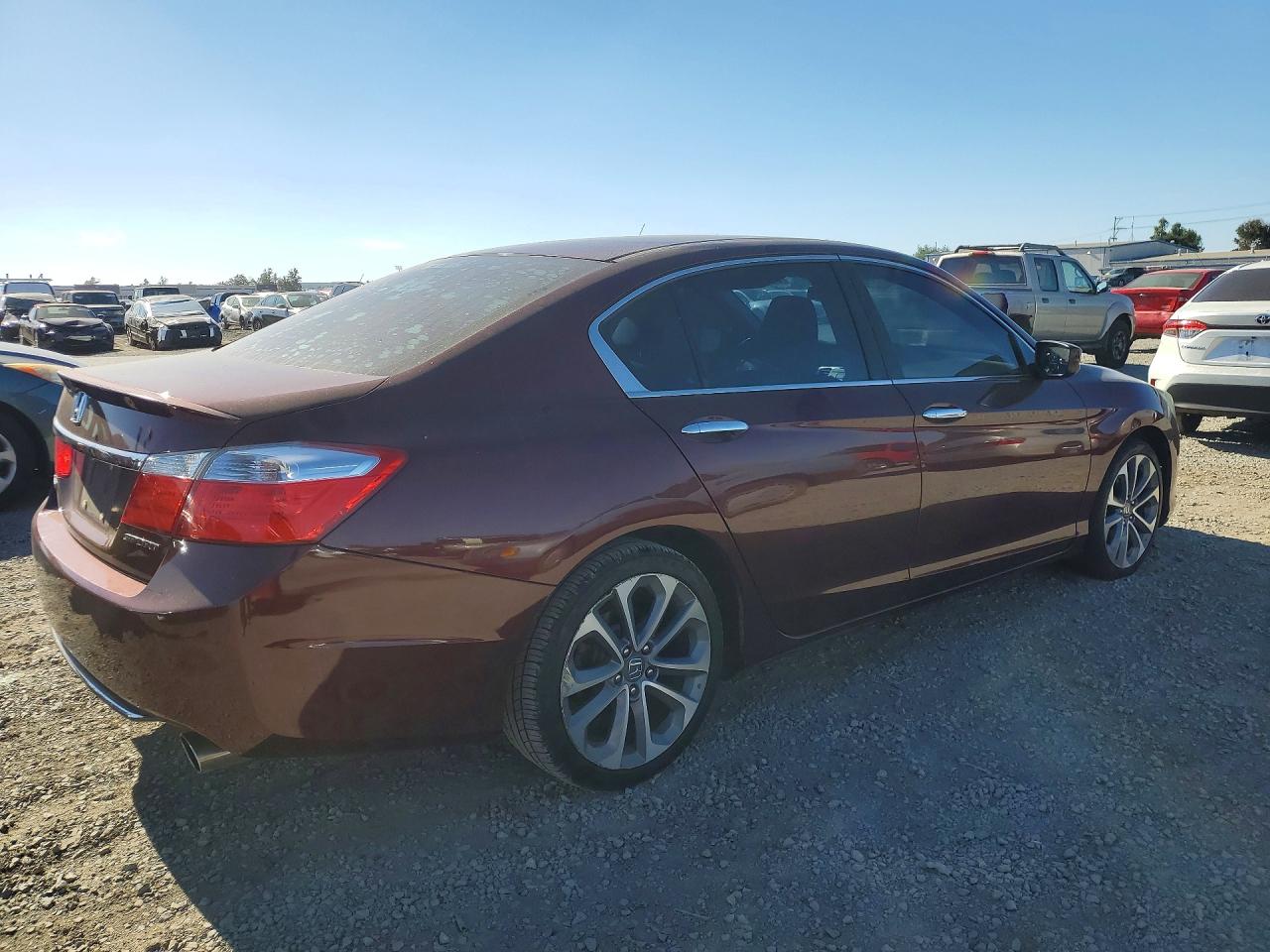 2014 Honda Accord Sport Burgundy vin: 1HGCR2F56EA252775