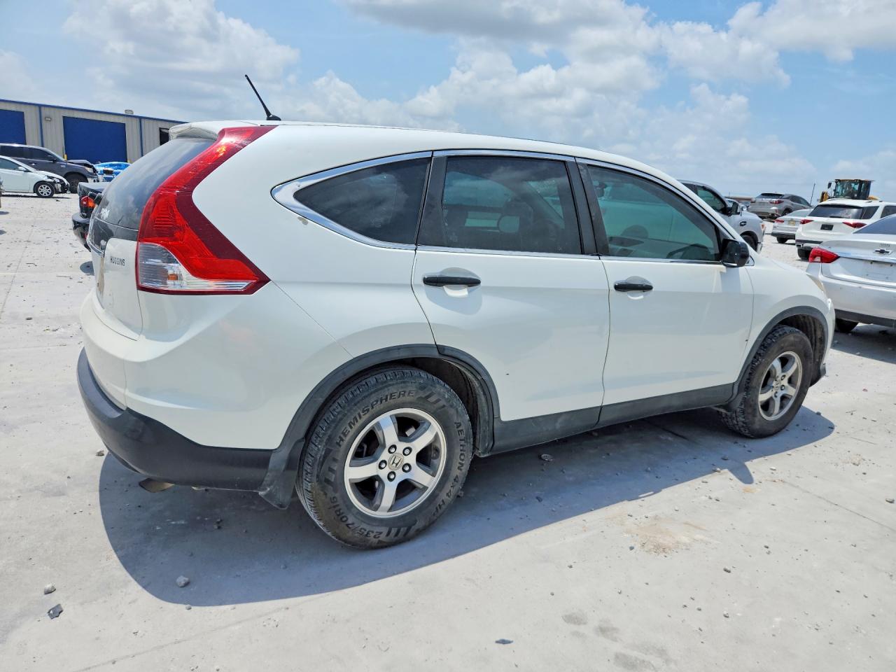 2013 Honda Cr-v Lx White vin: 5J6RM3H30DL027841
