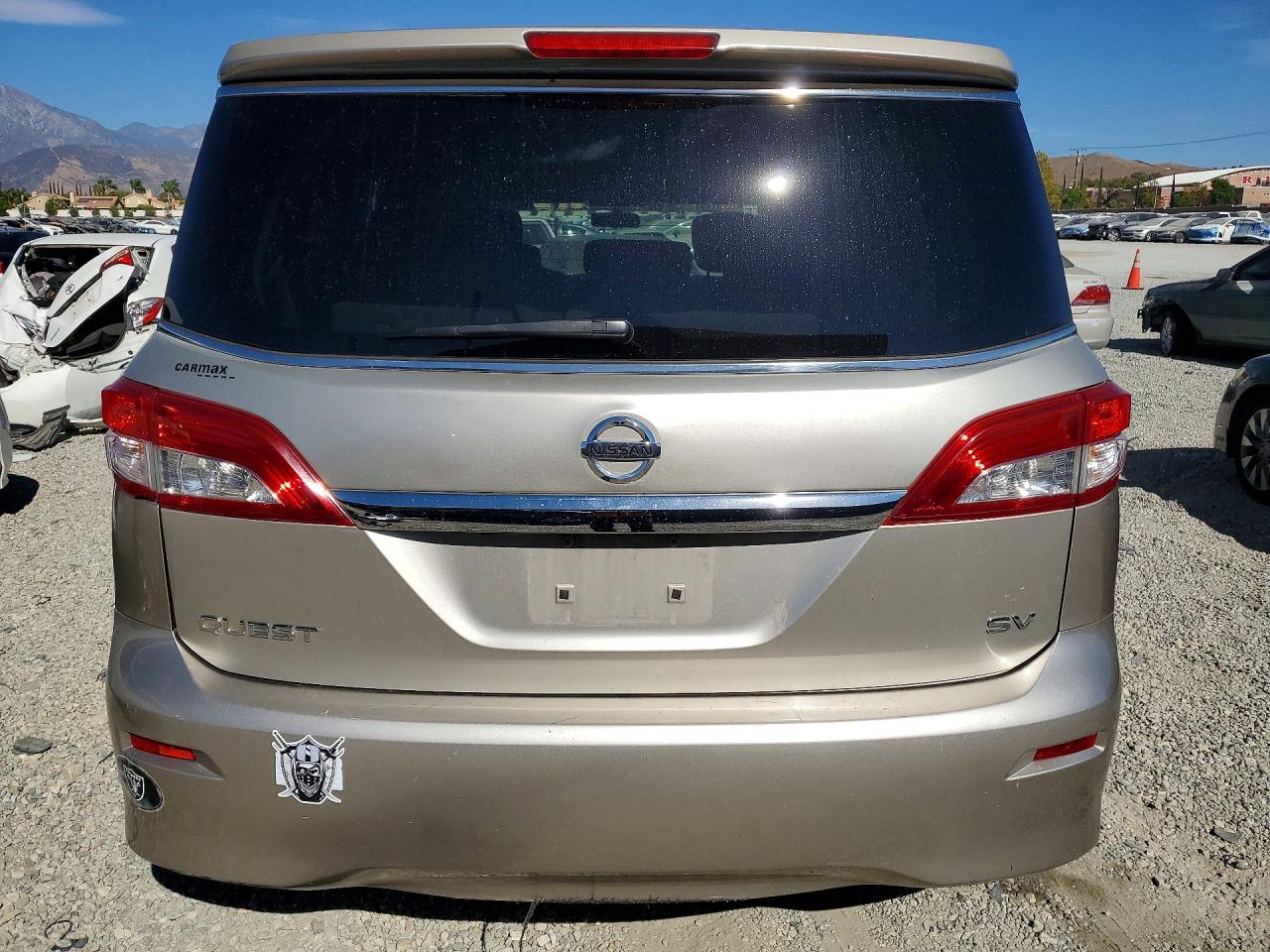 2013 Nissan Quest 3.5 S Beige vin: JN8AE2KP1D9063318