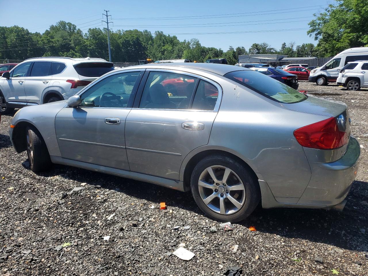 2006 Infiniti G35 X Silver vin: JNKCV51FX6M613483