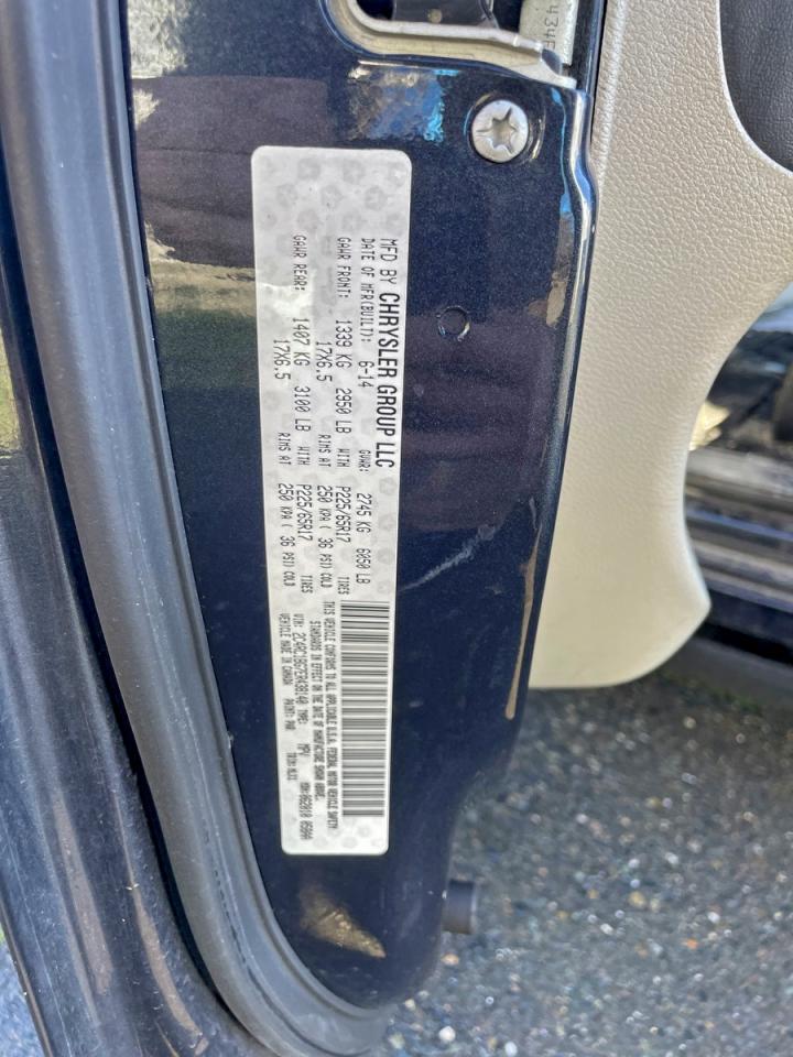 2014 Chrysler Town & Country Touring Blue vin: 2C4RC1BG7ER438140