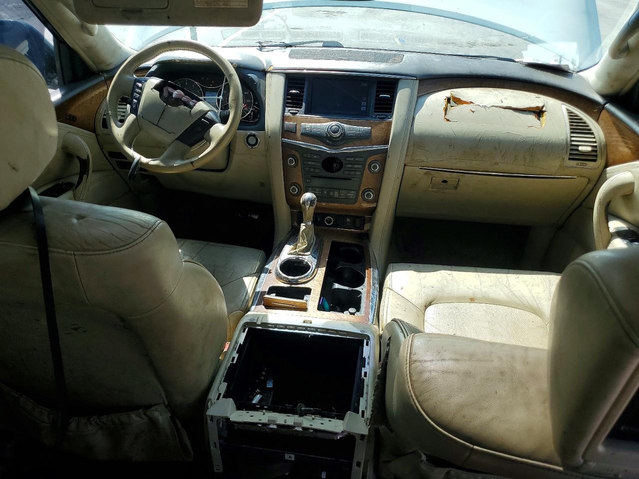 2011 Infiniti Qx56 Base White vin: JN8AZ2NE1B9006161