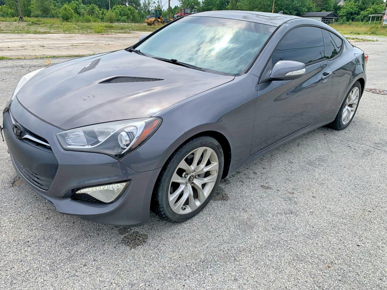 2014 Hyundai Genesis Coupe 3.8 Grand Touring Серый vin: KMHHU6KJ8EU120625