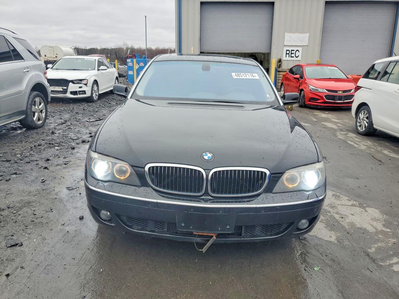 2008 Bmw 750 Li Black vin: WBAHN83598DT79639