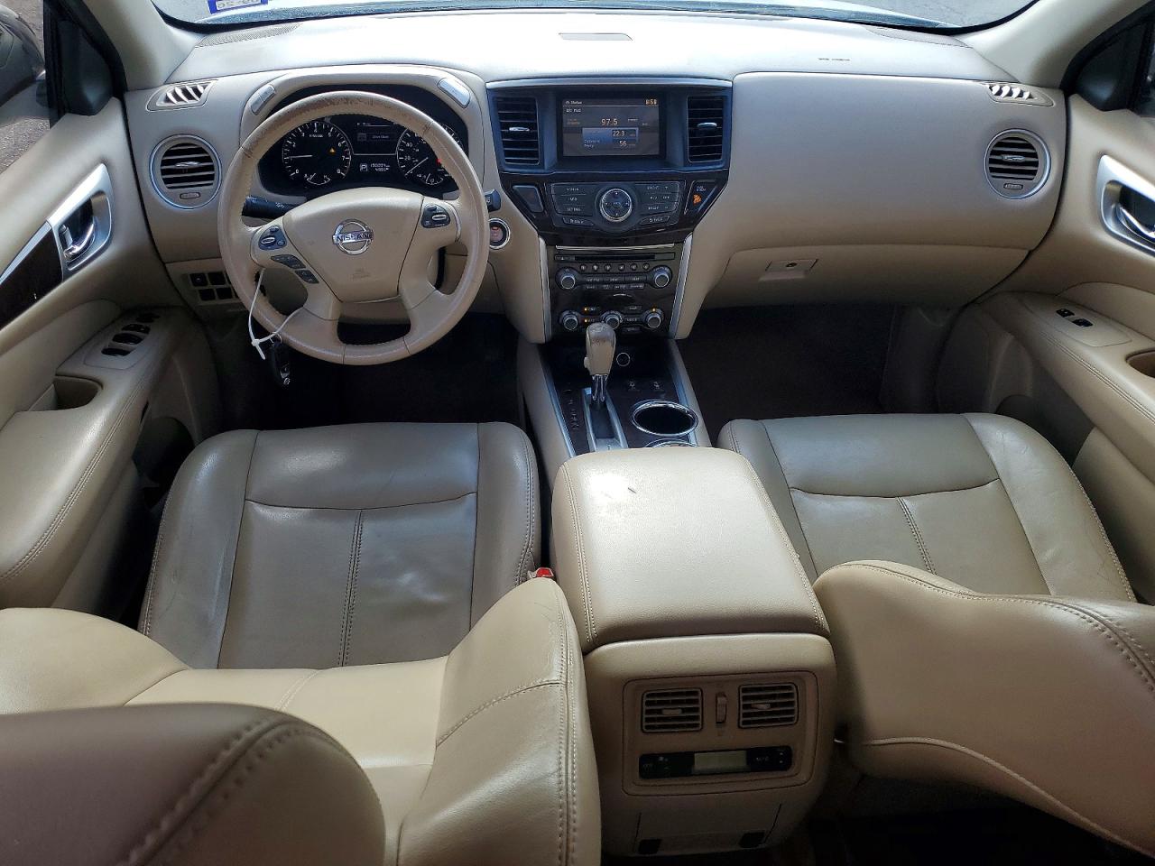 2014 Nissan Pathfinder Sl White vin: 5N1AR2MN4EC637700