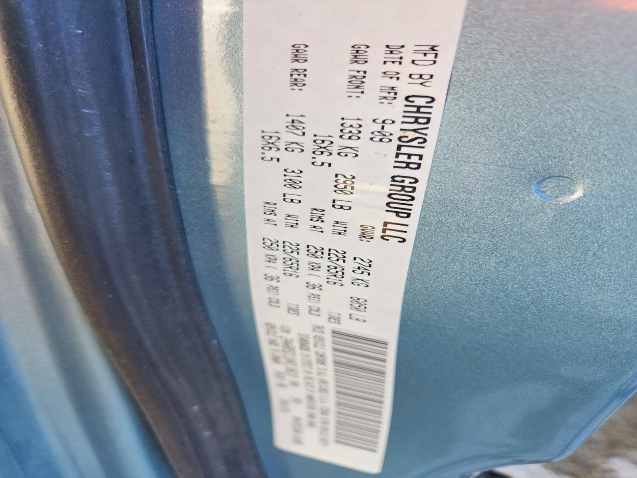 2010 Chrysler Town & Country Touring Blue vin: 2A4RR5D13AR110619
