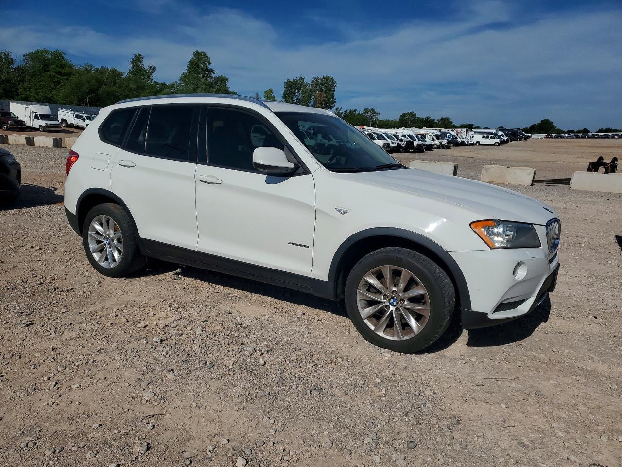 2014 Bmw X3 Xdrive28i White vin: 5UXWX9C51E0D27730