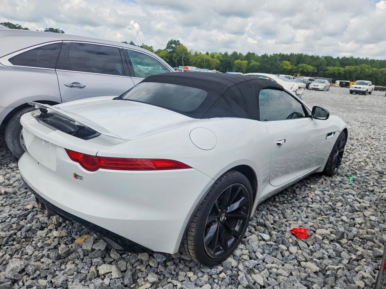 2014 Jaguar F-type S Белый vin: SAJWA6FC7E8K07698