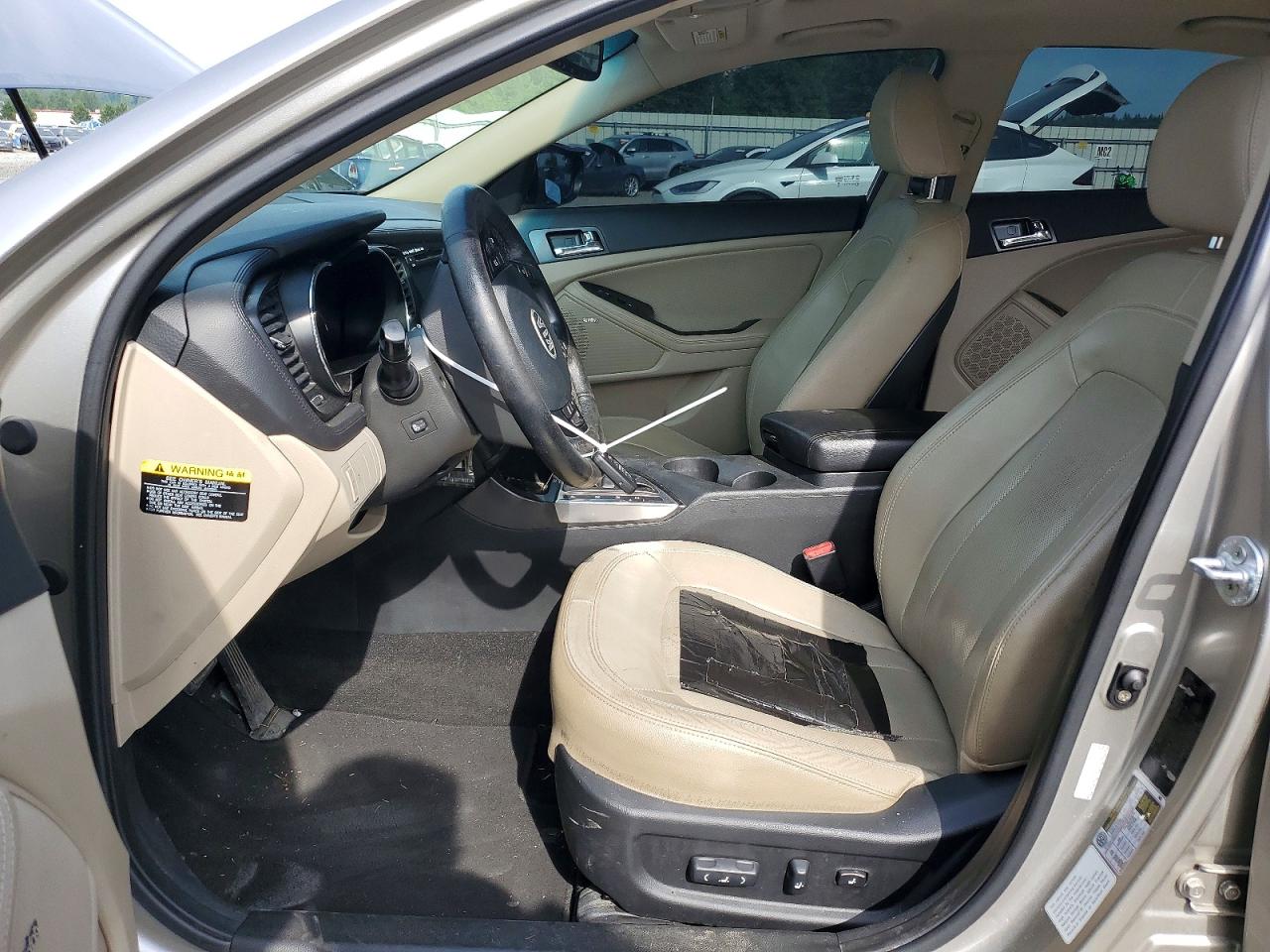 2012 Kia Optima Hybrid Silver vin: KNAGM4AD8C5030718