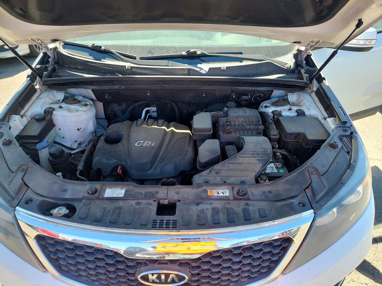 2013 Kia Sorento Ex White vin: 5XYKUDA63DG344901