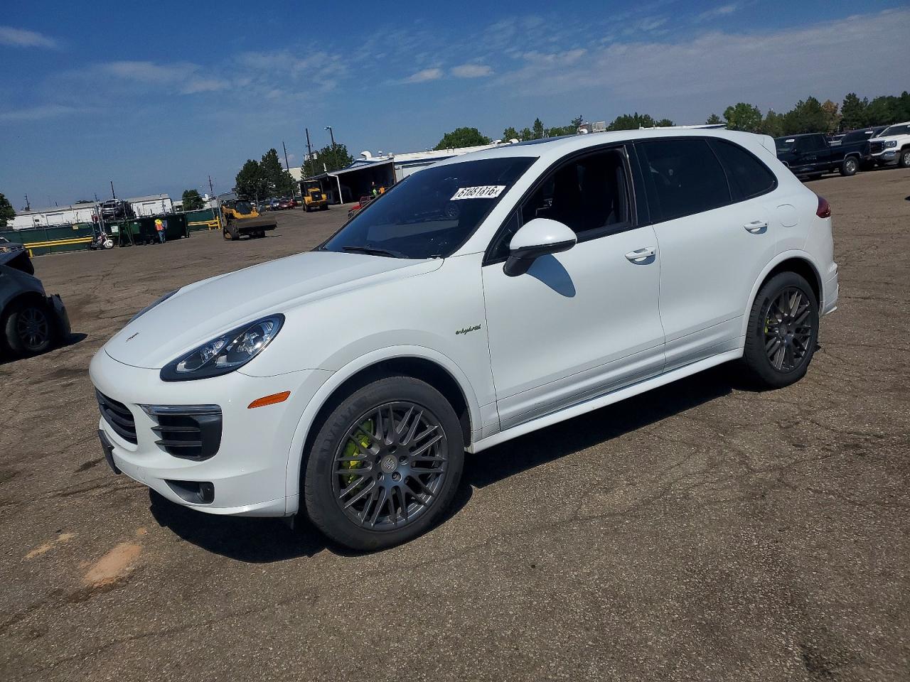 2015 Porsche Cayenne Se Hybrid White vin: WP1AE2A21FLA52521