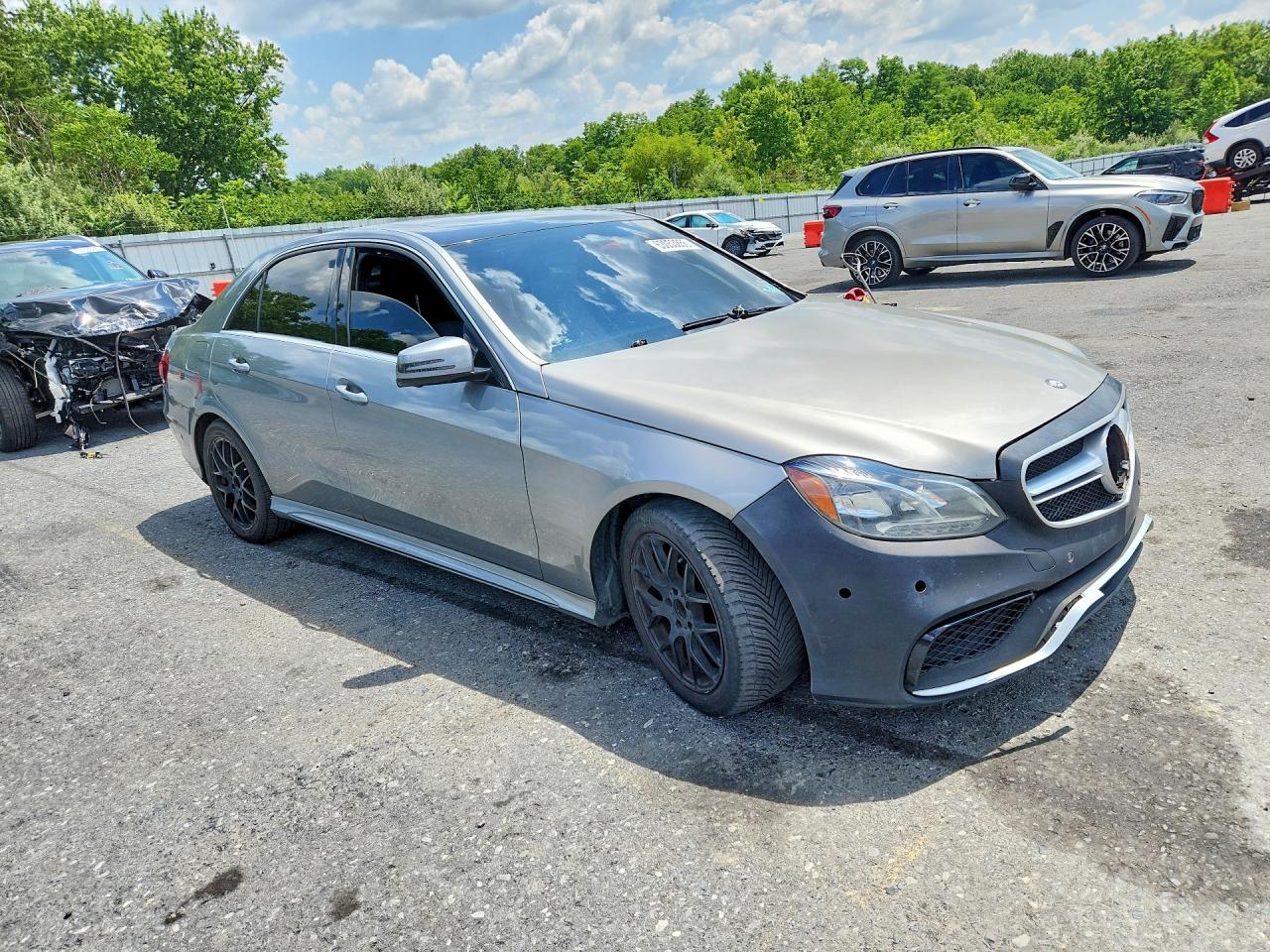 2014 Mercedes-benz E 350 4matic Silver vin: WDDHF8JB4EA899467