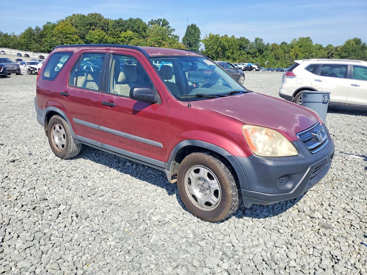 2005 Honda Cr-v Lx Burgundy vin: SHSRD685X5U302721