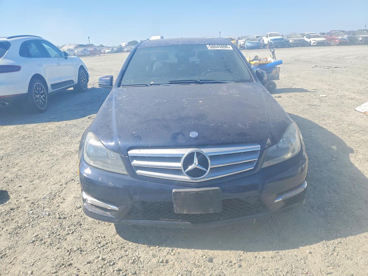 2012 Mercedes-benz C 250 Blue vin: WDDGF4HB2CA615826