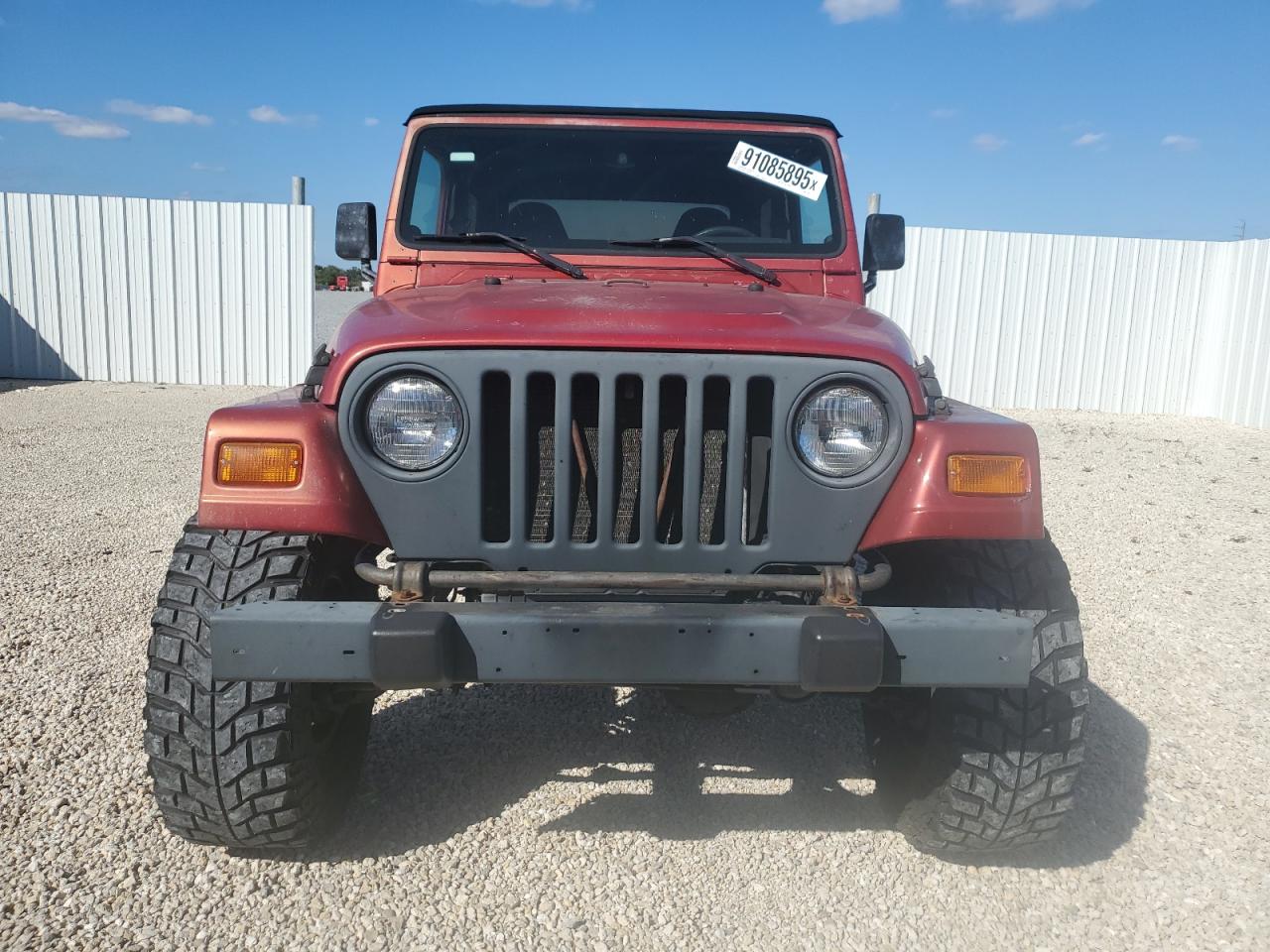 1999 Jeep Wrangler / Tj Sport Красный vin: 1J4FY19S3XP479572