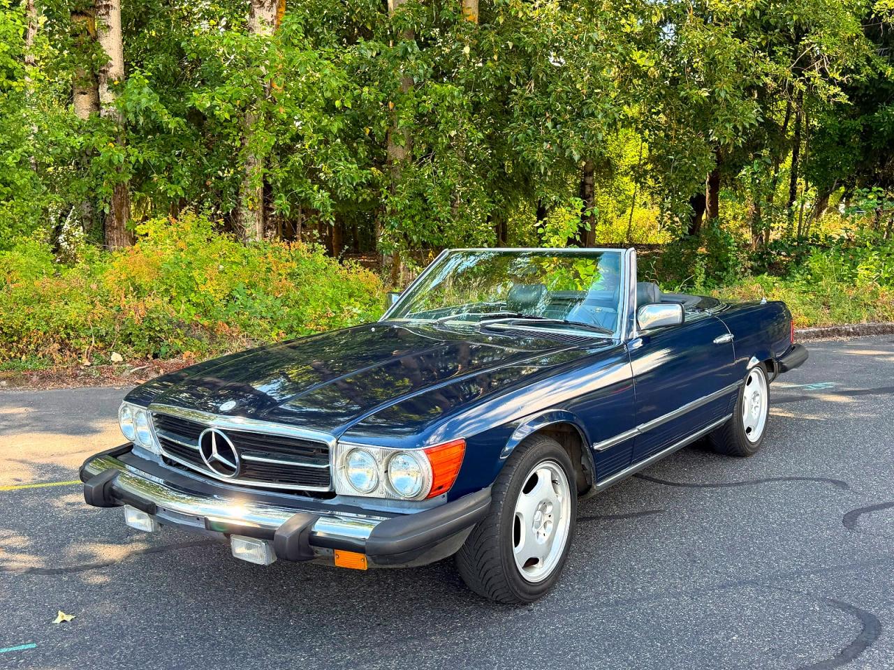 1981 Mercedes-benz 380 Sl Blue vin: WDBBA45A7BB007242