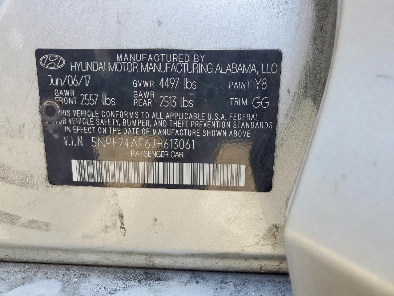 2018 Hyundai Sonata Se Серебряный vin: 5NPE24AF6JH613061