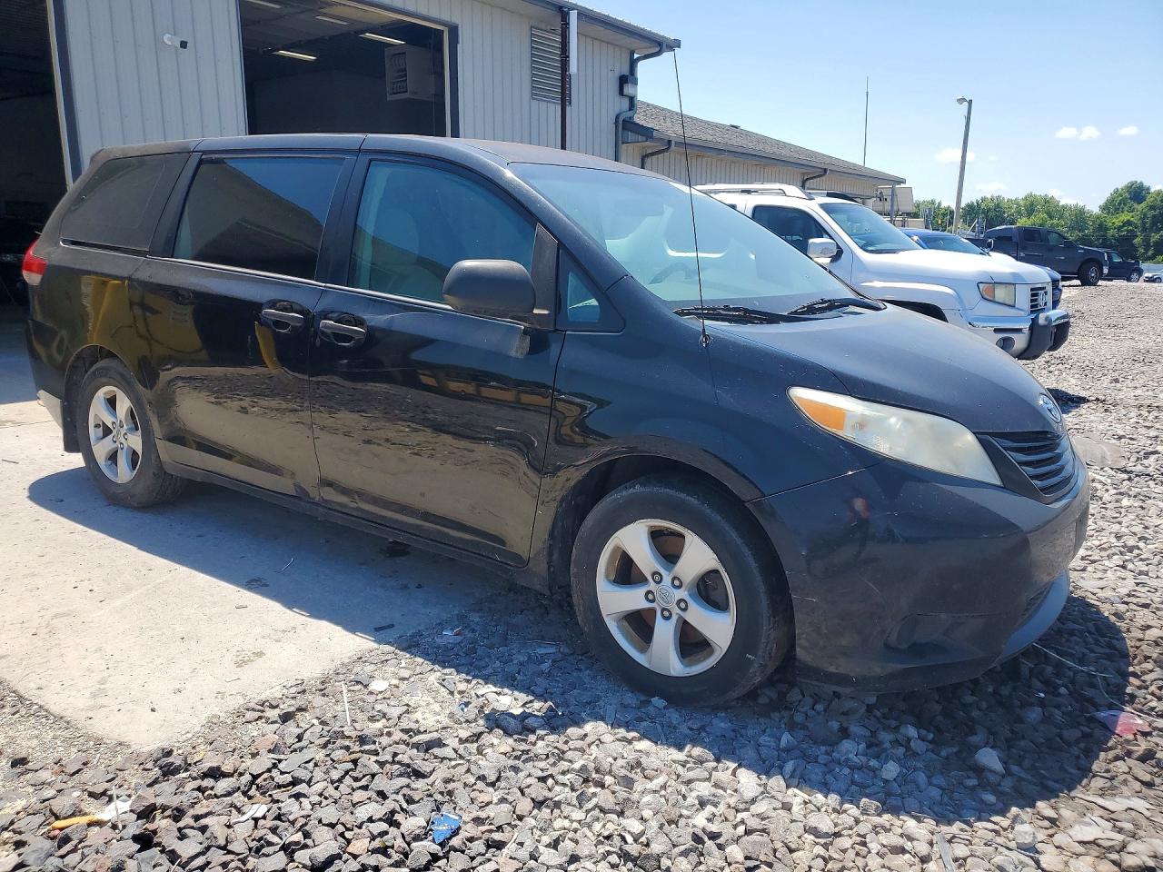 2012 Toyota Sienna Base 7-passenger Black vin: 5TDZK3DC4CS278117