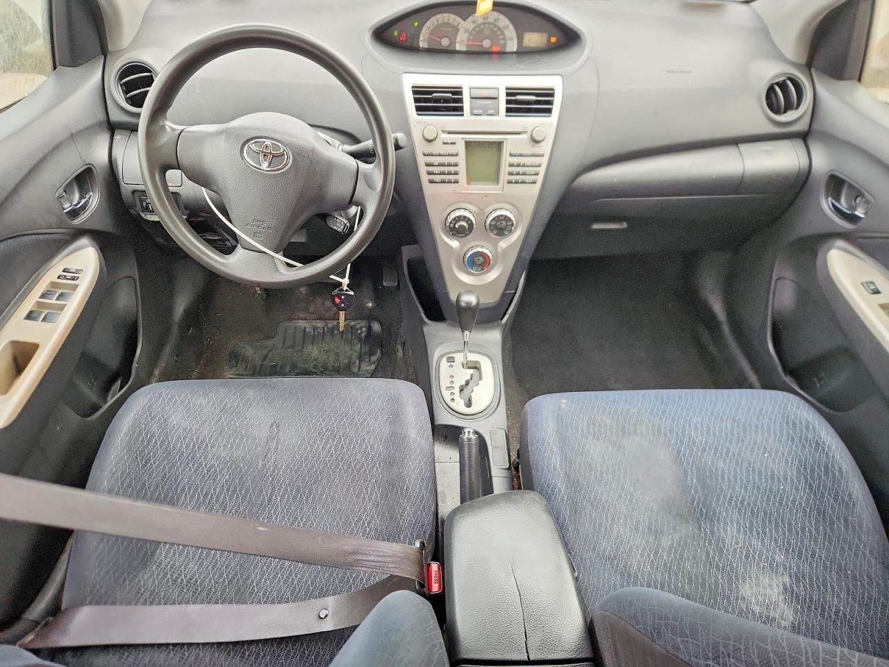 2007 Toyota Yaris Base Black vin: JTDBT923871165388
