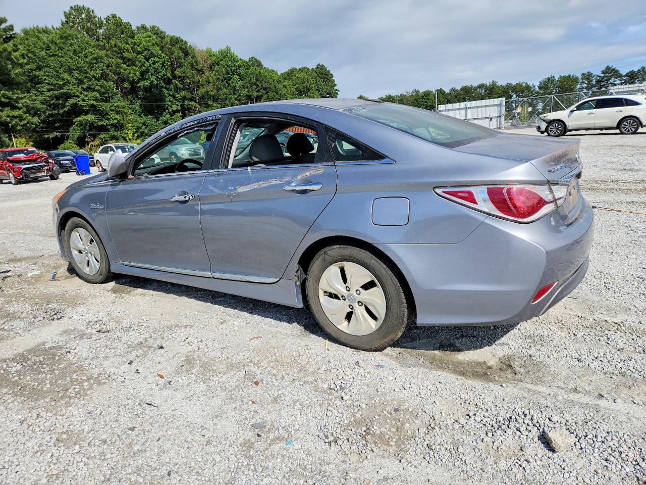 2014 Hyundai Sonata Hybrid Gray vin: KMHEC4A45EA116474