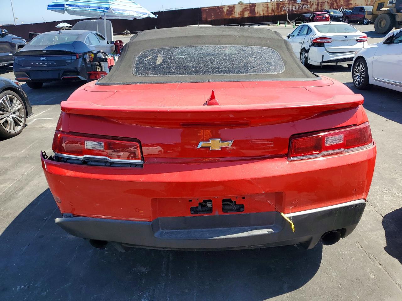 2015 Chevrolet Camaro Lt Красный vin: 2G1FD3D39F9260926