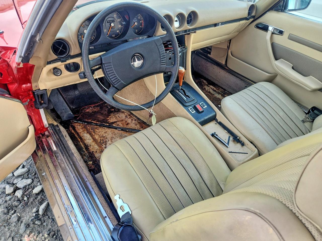 1972 Mercedes-benz 350sl Red vin: 10704412003659