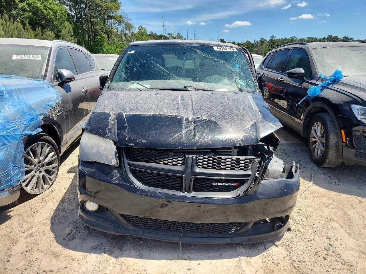 2014 Dodge Grand Caravan Sxt Black vin: 2C4RDGCG8ER411527